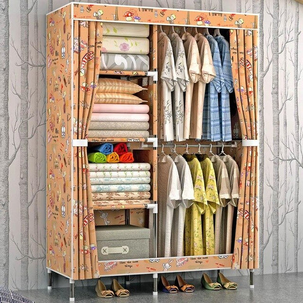 Cloth Wardrobe For clothes Fabric Folding Portable Closet Storage Cabinet Bedroom Home Furniture