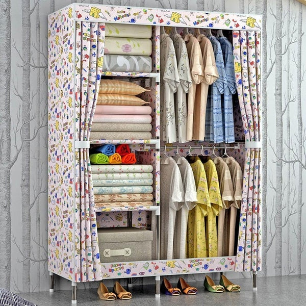 Cloth Wardrobe For clothes Fabric Folding Portable Closet Storage Cabinet Bedroom Home Furniture