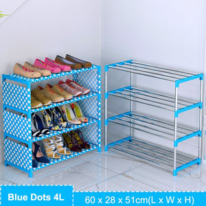 Simple Assembled Shoe Cabinet Nonwoven Fabric Dustproof Shoes Storage Home Dorm Hallway Stand Holder Shelf Furniture Shoe Rack