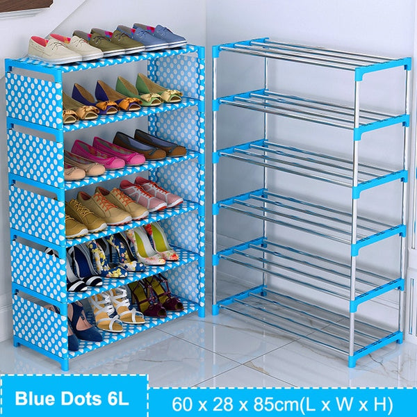 Simple Assembled Shoe Cabinet Nonwoven Fabric Dustproof Shoes Storage Home Dorm Hallway Stand Holder Shelf Furniture Shoe Rack