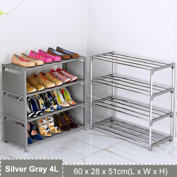 Simple Assembled Shoe Cabinet Nonwoven Fabric Dustproof Shoes Storage Home Dorm Hallway Stand Holder Shelf Furniture Shoe Rack