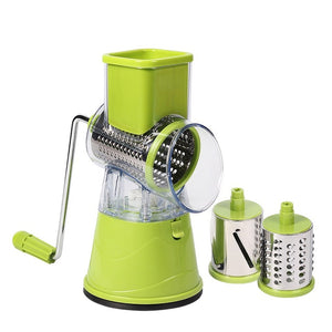 Cortador de vegetales Manual DUOLVQI, accesorios de cocina, cortador de mandolina redondo multifuncional, utensilios de cocina para patatas y queso
