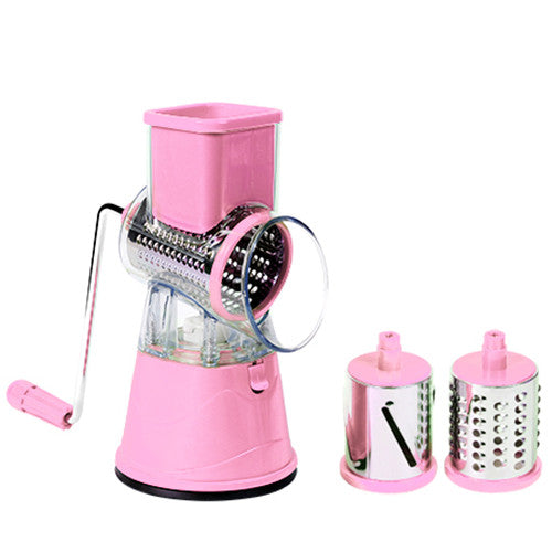 Cortador de vegetales Manual DUOLVQI, accesorios de cocina, cortador de mandolina redondo multifuncional, utensilios de cocina para patatas y queso