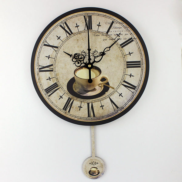 Modern coffee large decorative wall clocks mute Home decoration kitchen wall clock fashion wall watches orologi parete