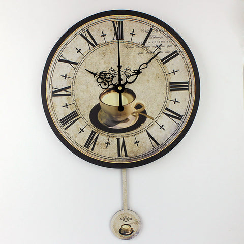 Modern coffee large decorative wall clocks mute Home decoration kitchen wall clock fashion wall watches orologi parete