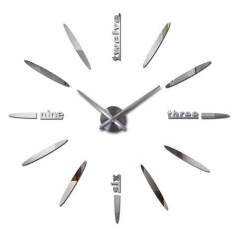 New Hot Clock Watch Wall Clocks Modern Design Large Decorative Quartz Living Room Acrylic Eva Circular Needle Freeshipping