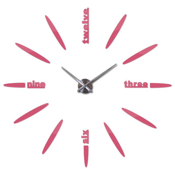 New Hot Clock Watch Wall Clocks Modern Design Large Decorative Quartz Living Room Acrylic Eva Circular Needle Freeshipping