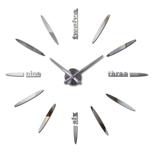 New Hot Clock Watch Wall Clocks Modern Design Large Decorative Quartz Living Room Acrylic Eva Circular Needle Freeshipping