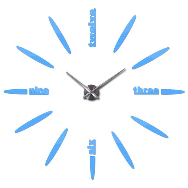 New Hot Clock Watch Wall Clocks Modern Design Large Decorative Quartz Living Room Acrylic Eva Circular Needle Freeshipping