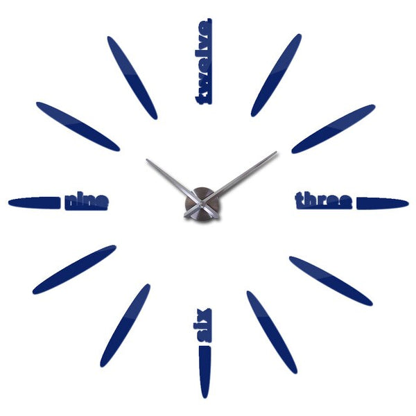 New Hot Clock Watch Wall Clocks Modern Design Large Decorative Quartz Living Room Acrylic Eva Circular Needle Freeshipping
