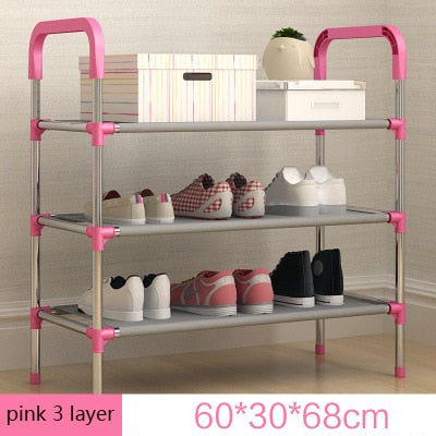 Multi-layer Simple Shoe Cabinet Household Dustproof Cloth Shoe Rack Economic Dormitory Assembly Small Shoes Shelf Home Furniture