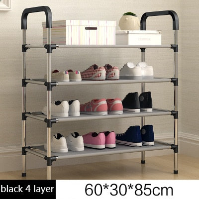Multi-layer Simple Shoe Cabinet Household Dustproof Cloth Shoe Rack Economic Dormitory Assembly Small Shoes Shelf Home Furniture